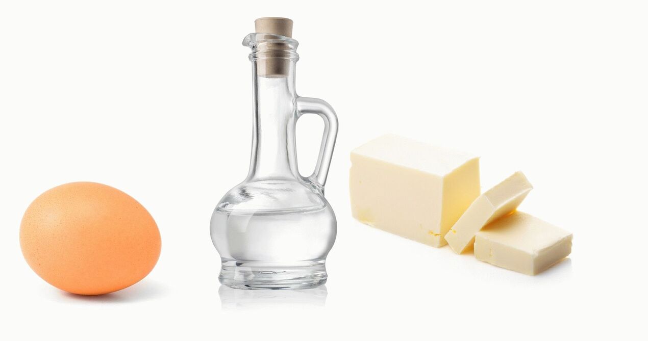Egg vinegar and oil treat tinea pedis